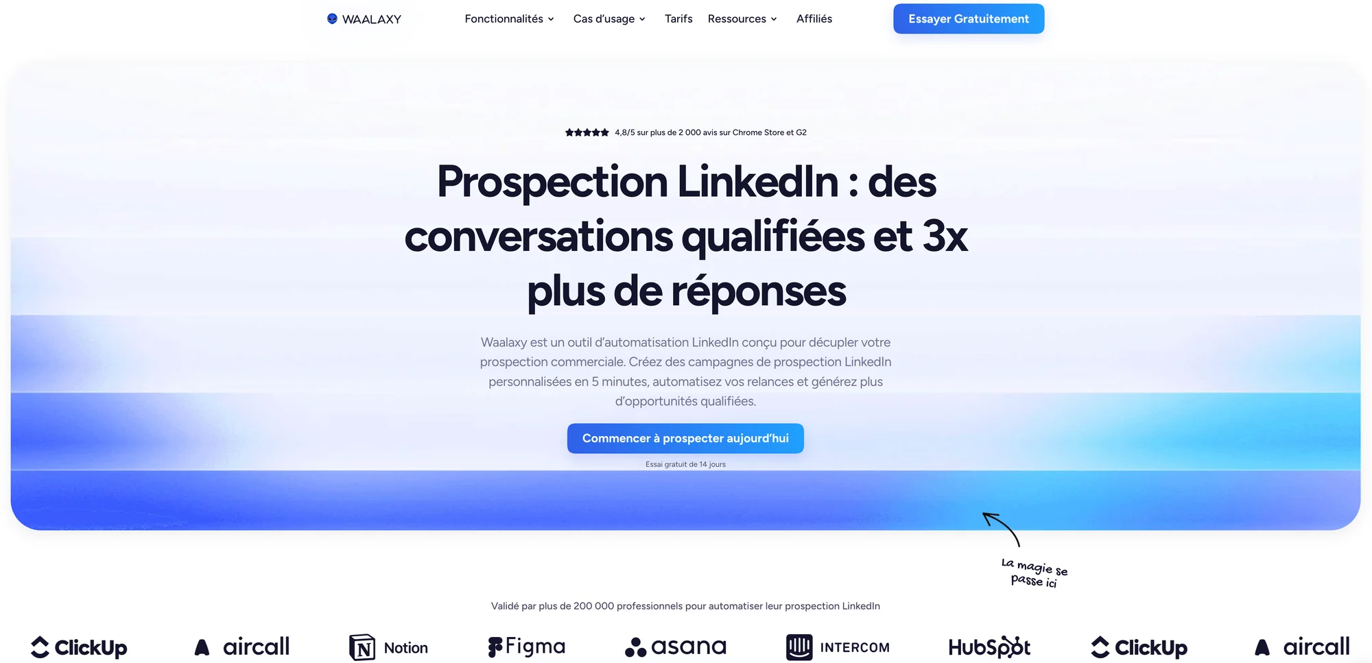 automatiser sa prospection avec Waalaxy