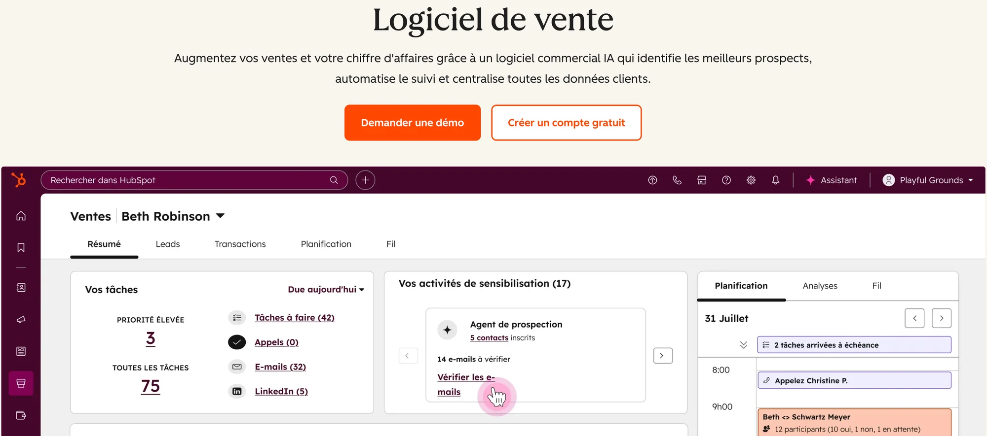 Sales ops - CRM cloud Hubspot