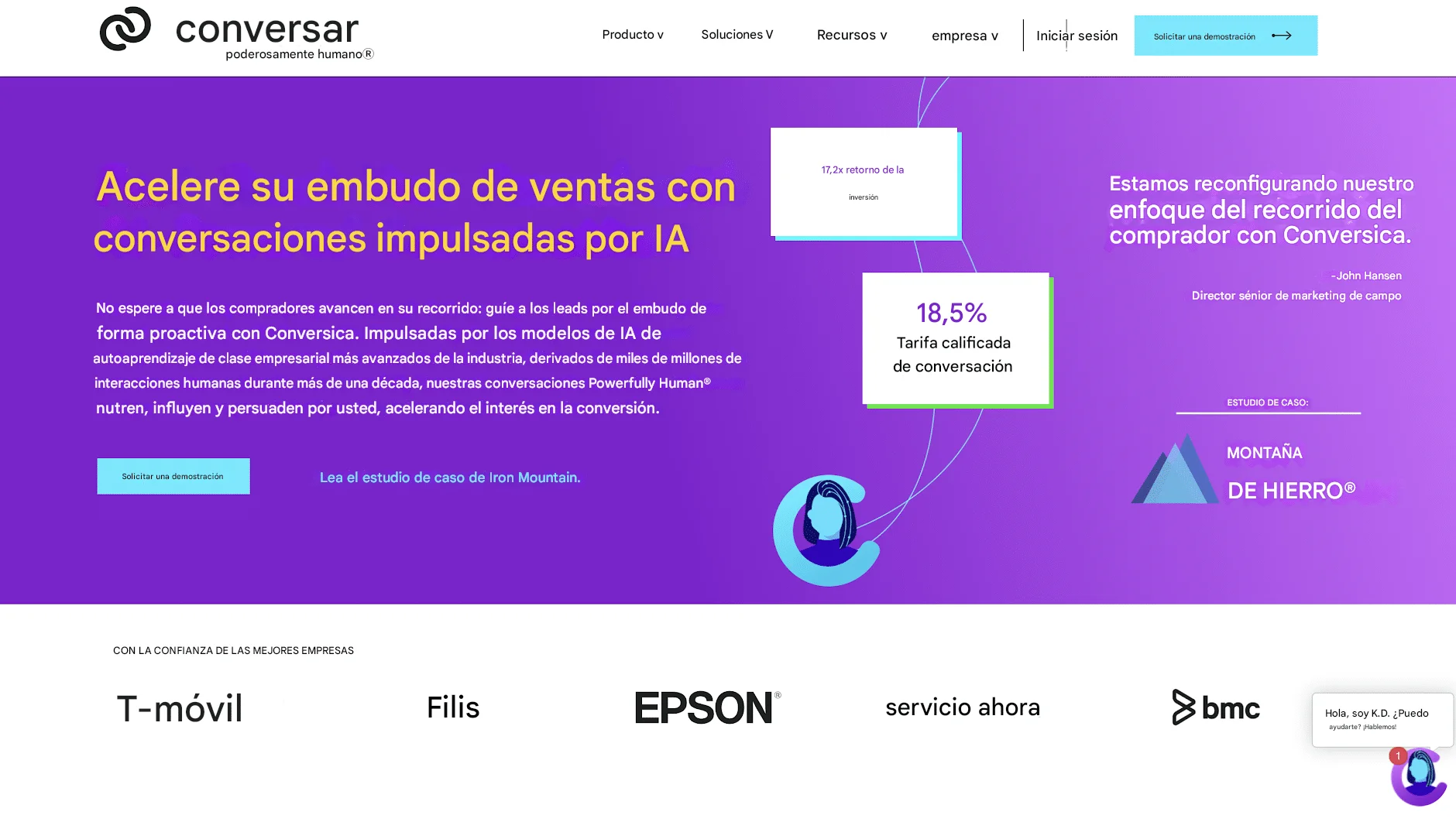 IA para prospectar clientes Conversica