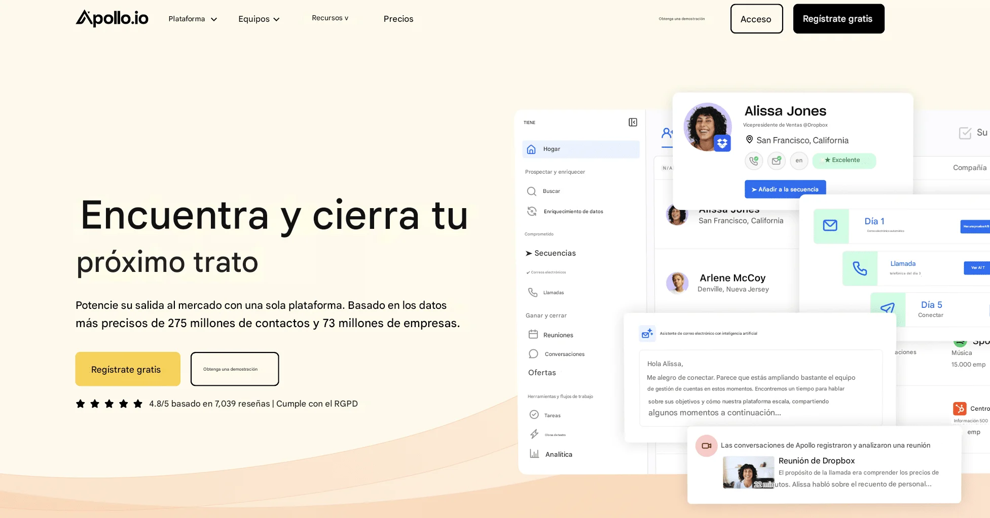 IA para prospectar clientes Apollo