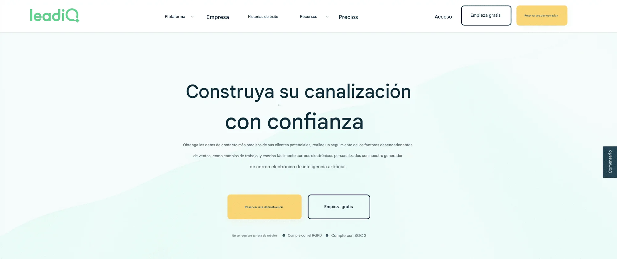 IA para prospectar clientes LeadIQ