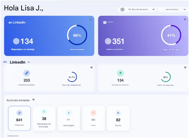 IA para prospectar clientes Waalaxy