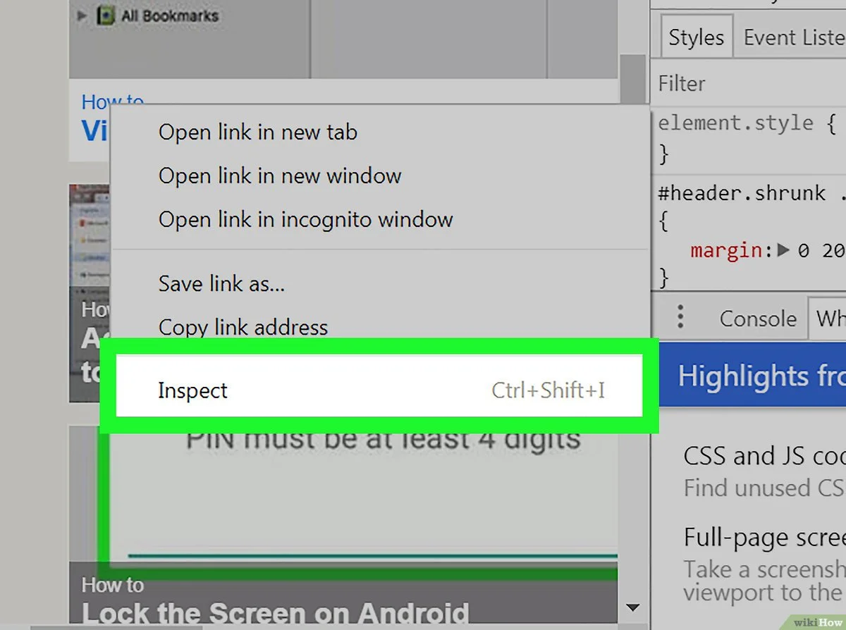 Comment inspecter un élément sur Google Chrome: 7 étapes