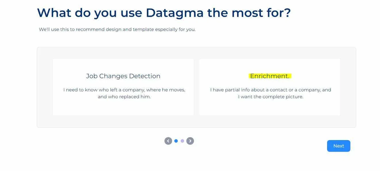 Datagma use cases job detection enrichment