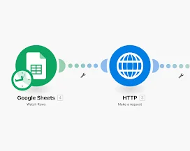 Google Sheets HTTP intégration Waalaxy