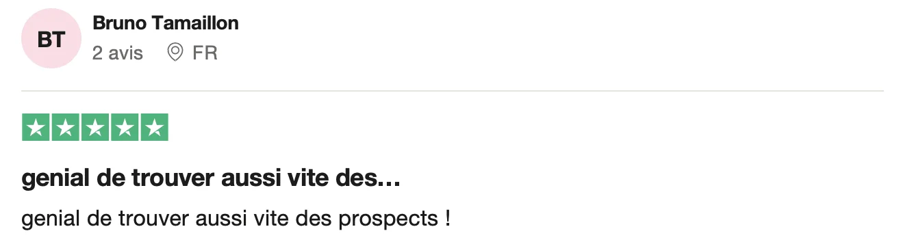 Avis Waalaxy prospect LinkedIn Bruno Tamaillon
