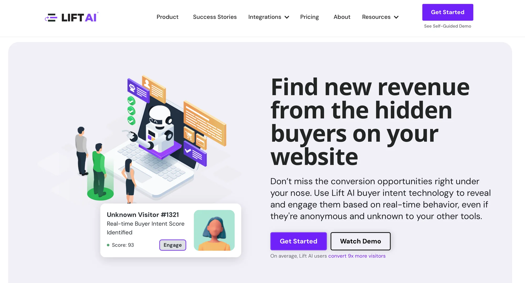 Lift AI buyer intent technology demo