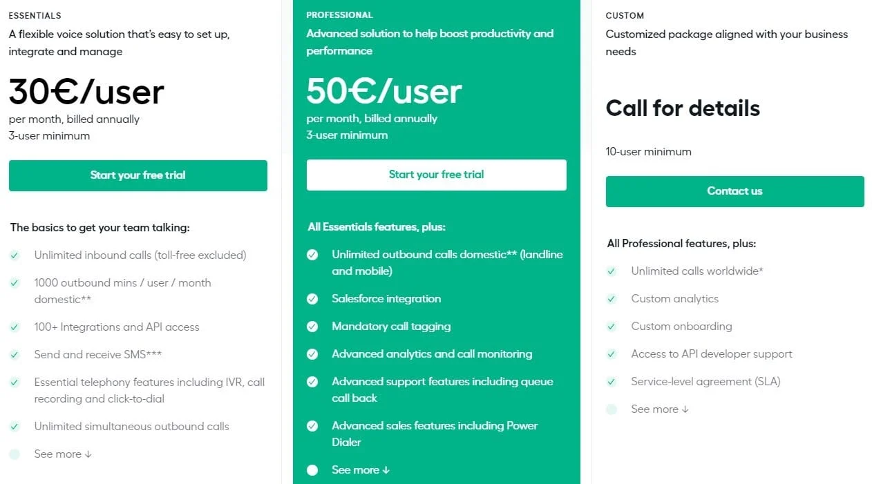 aircall-price