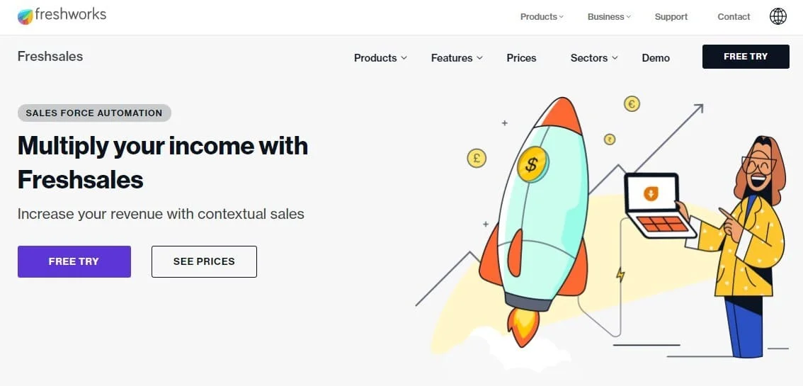 Freshsales augmenter revenus ventes