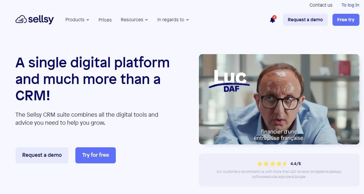 Sellsy CRM plateforme digitale entreprise