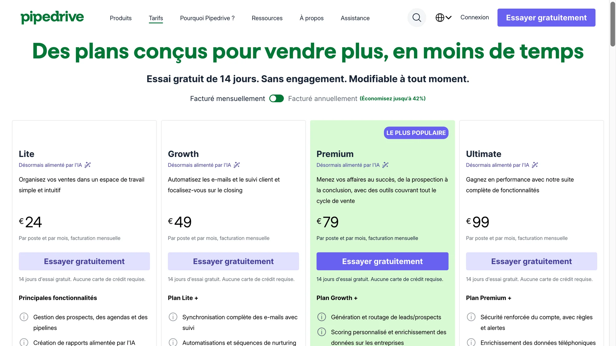prix pipedrive