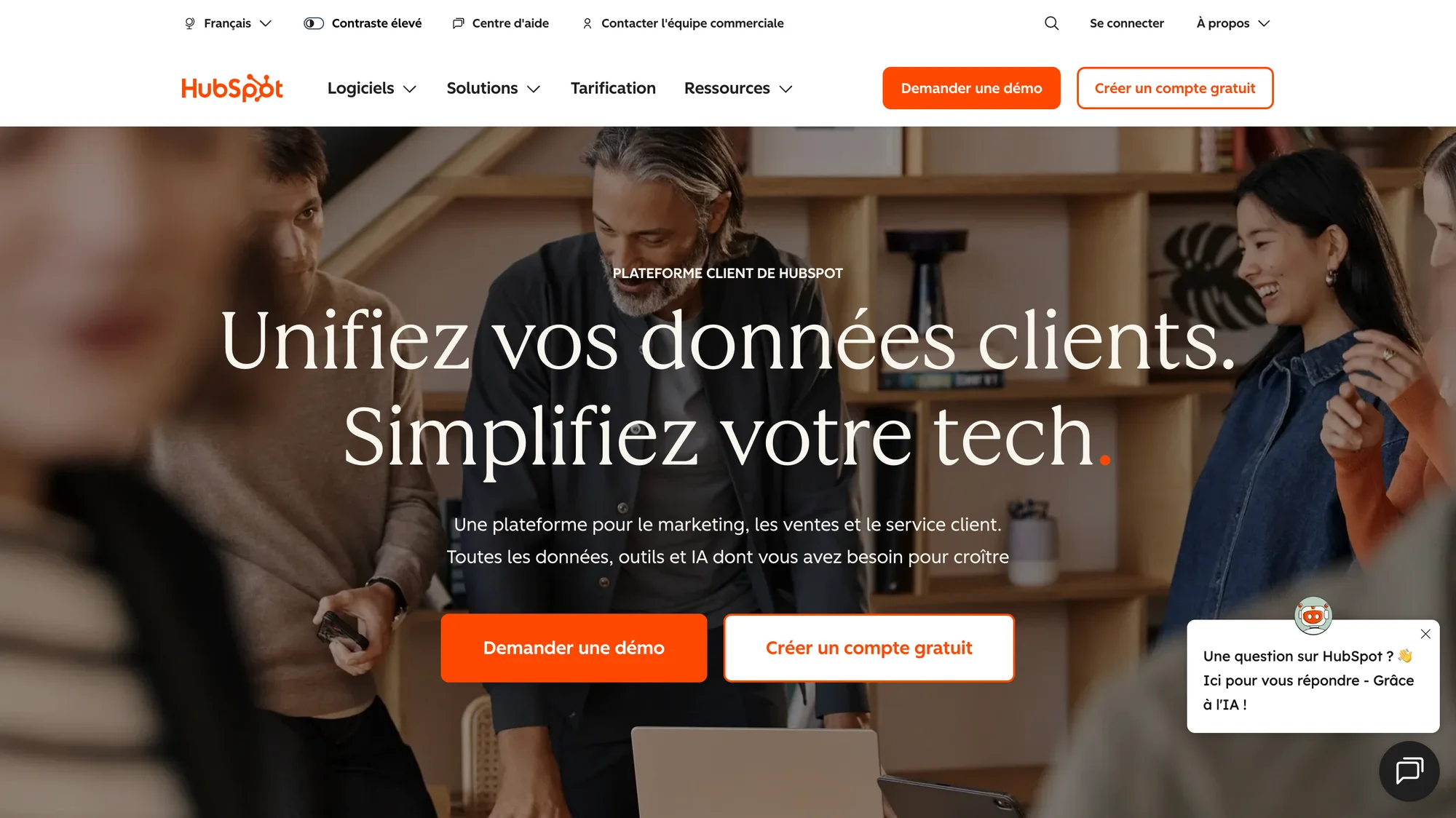 Outil de prospection commerciale CRM HubSpot