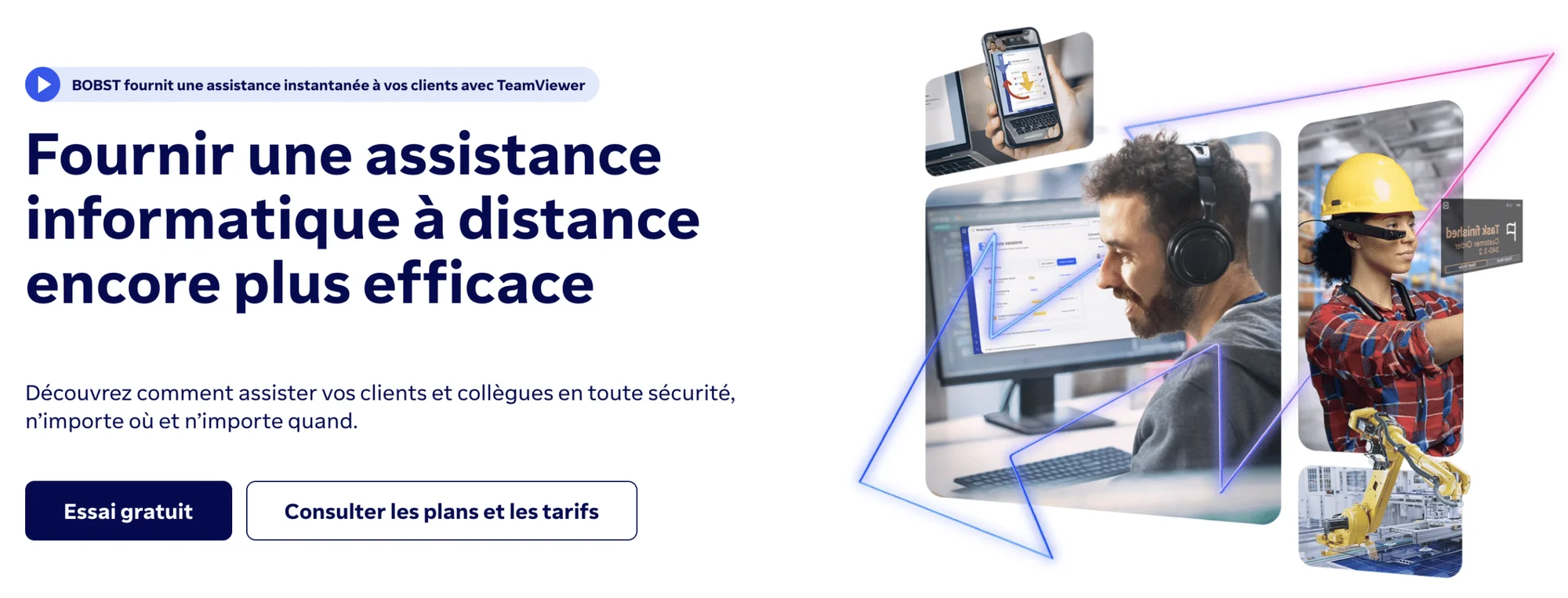 Bobst assistance informatique distance TeamViewer