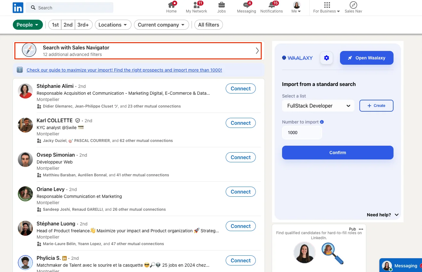 LinkedIn per il team di vendita