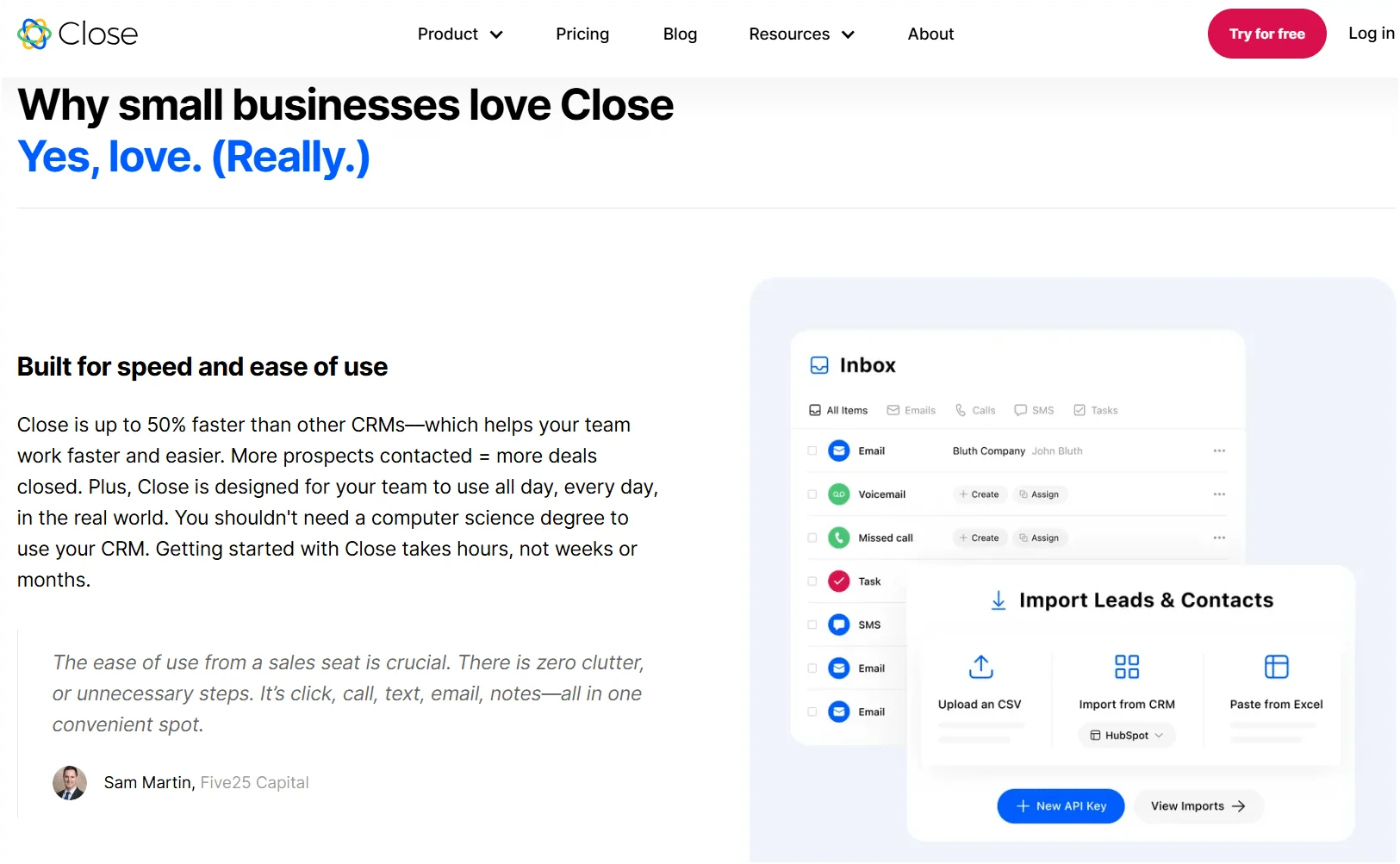 "Close": Best Tool for Business Communications