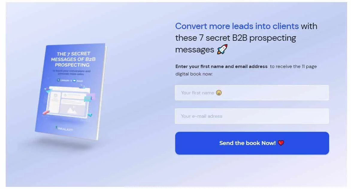 Seven secret B2B prospecting messages Waalaxy