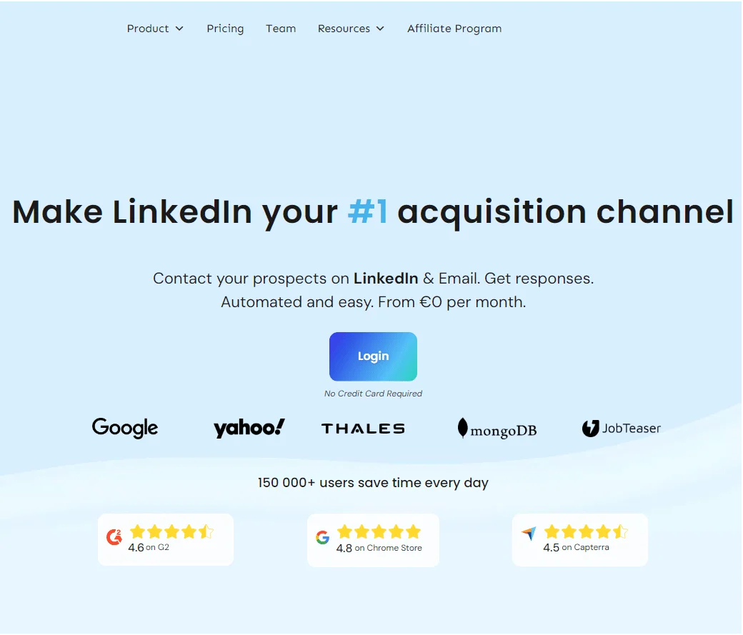 CRM Waalaxy Freemium