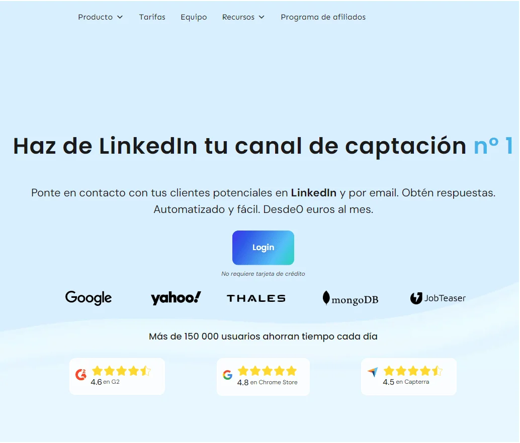 Waalaxy CRM gratuito