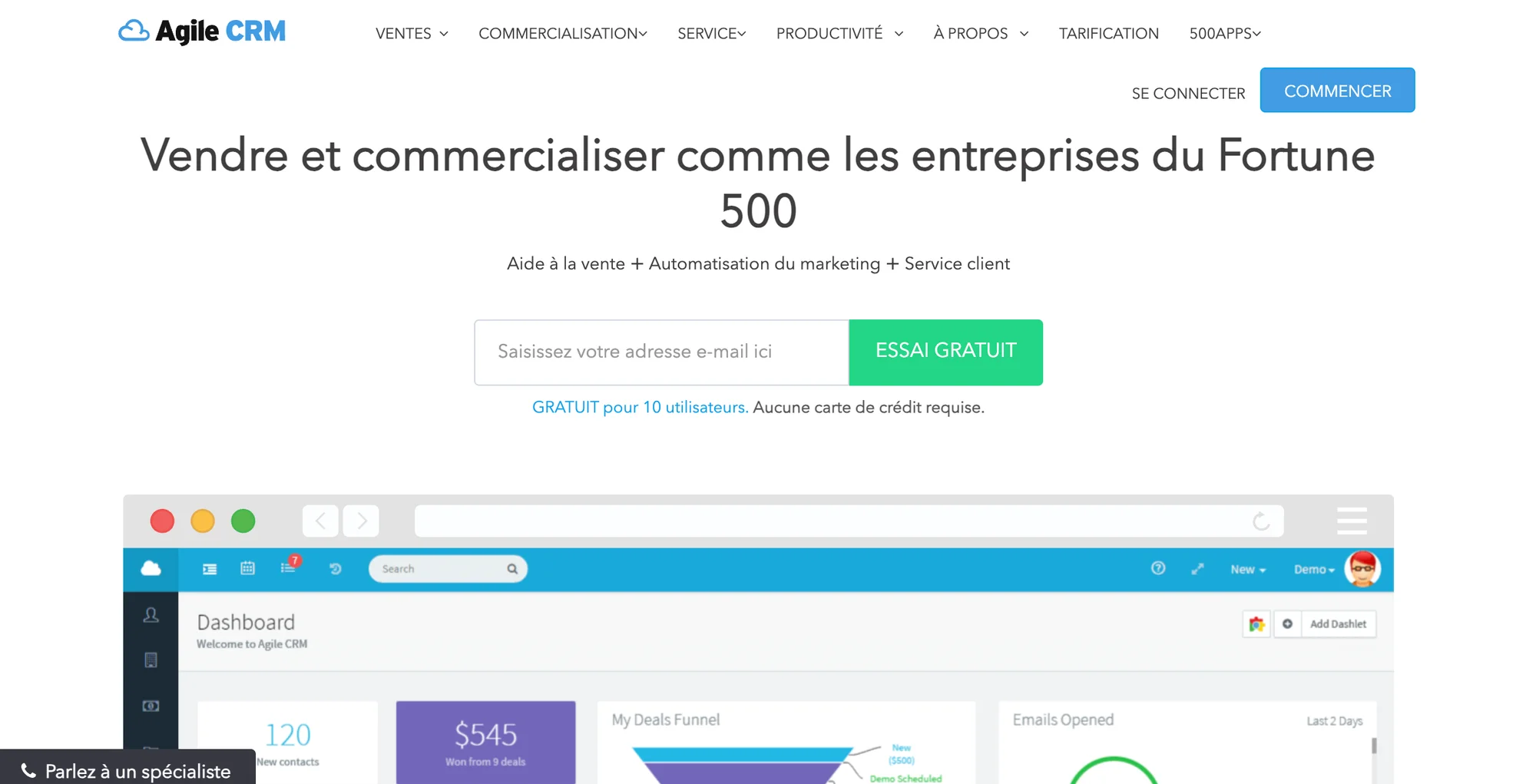 Outil CRM gratuit Agilement et CRM