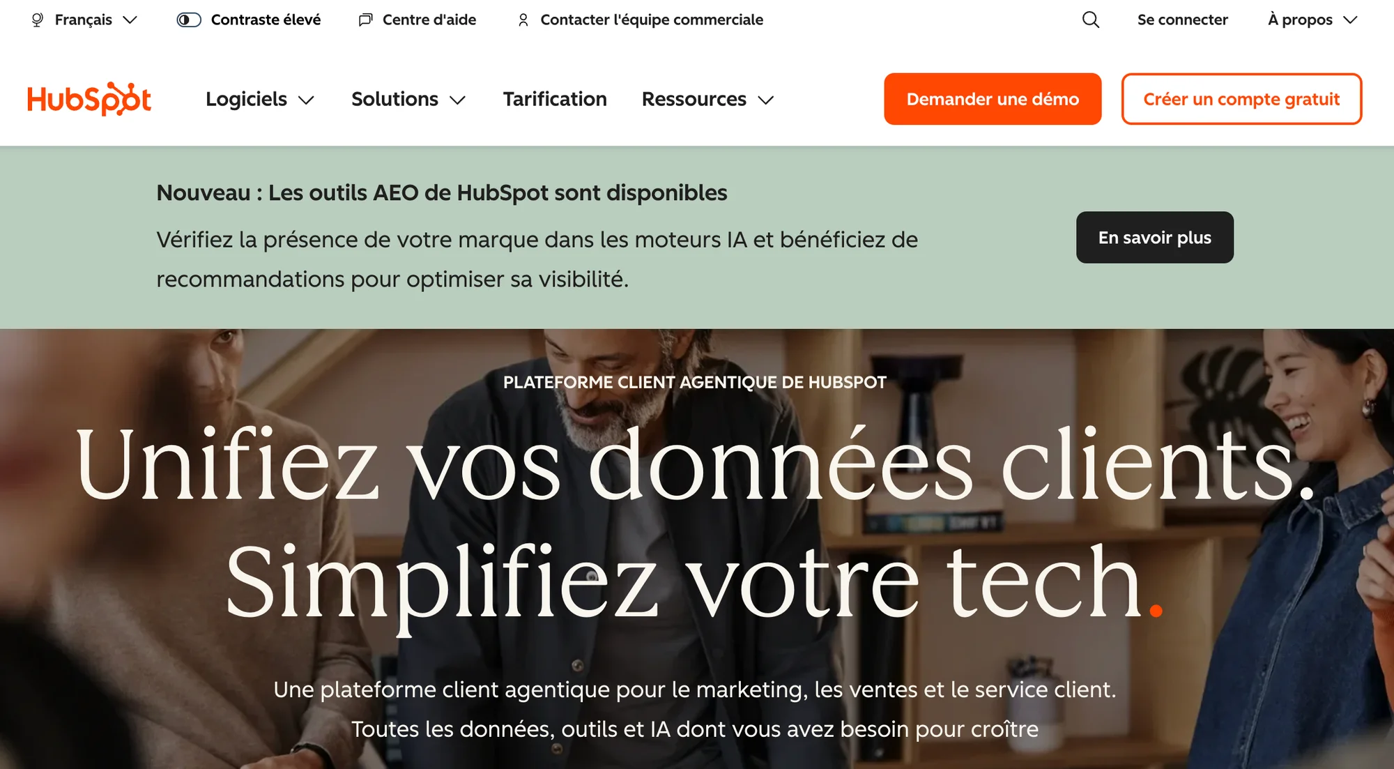 outil crm gratuit hubspot