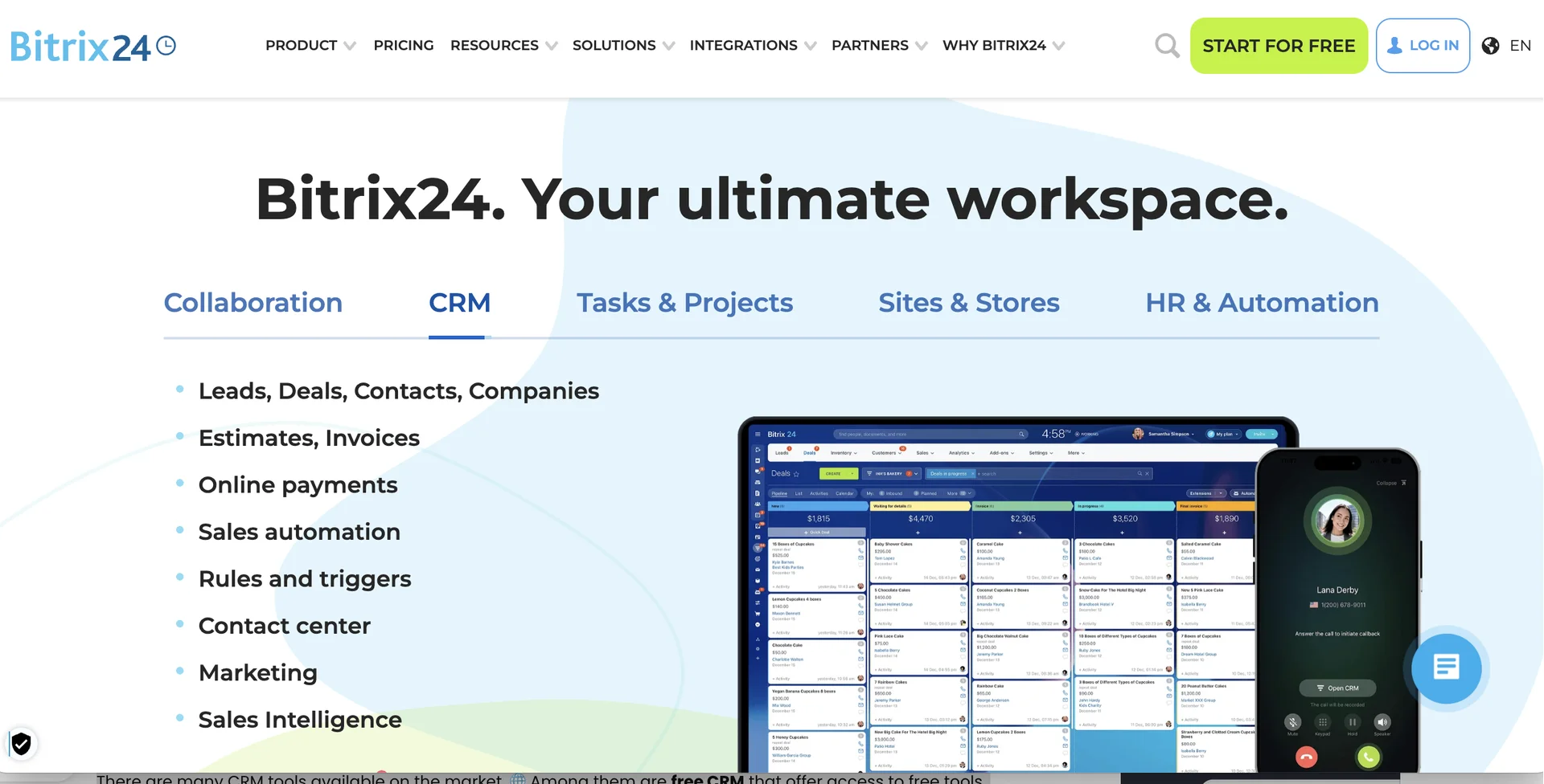 Free CRM Bitrix24.