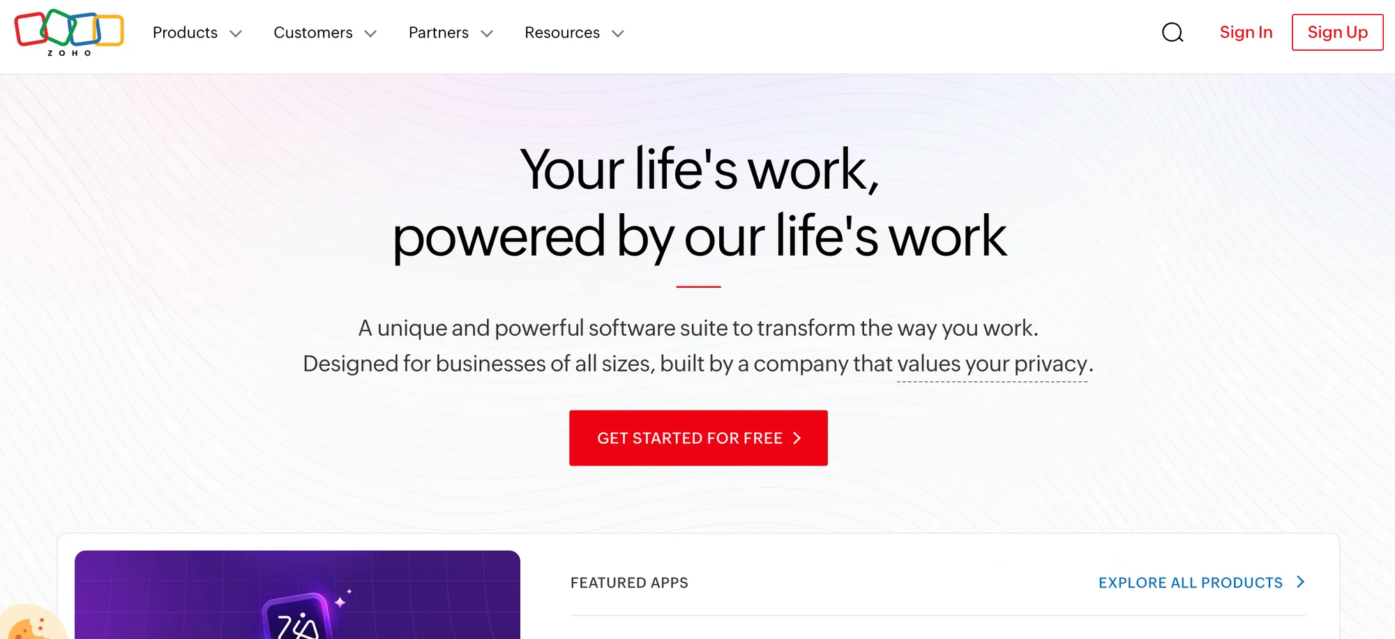 Free crm tool Zoho