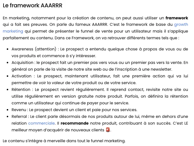 Le framework AAARRR