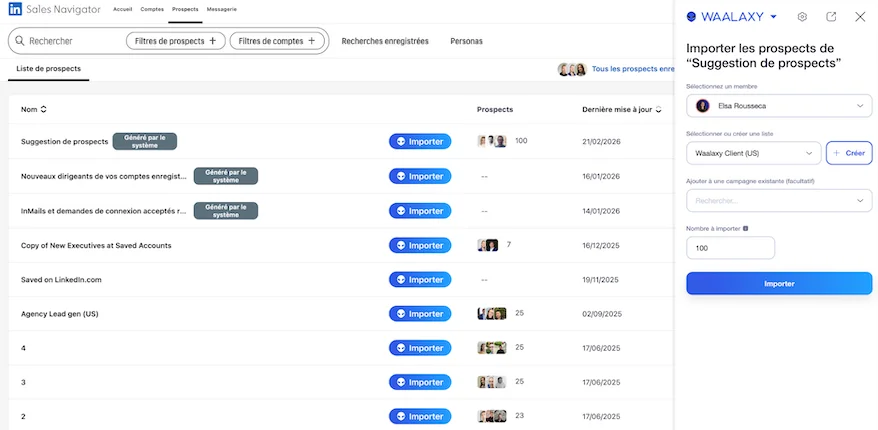trouver des clients sur internet avec Waalaxy