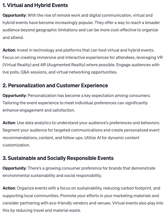 Tendances marketing événementiel virtuel hybride personnalisation durabilité