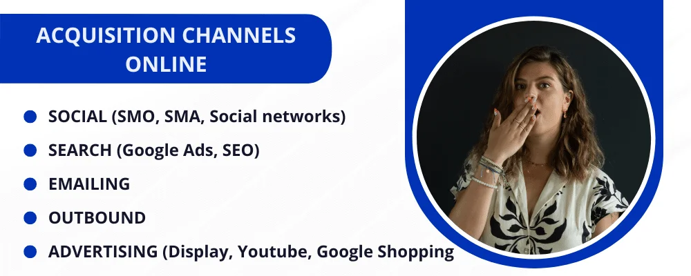 Acquisition channels online Waalaxy