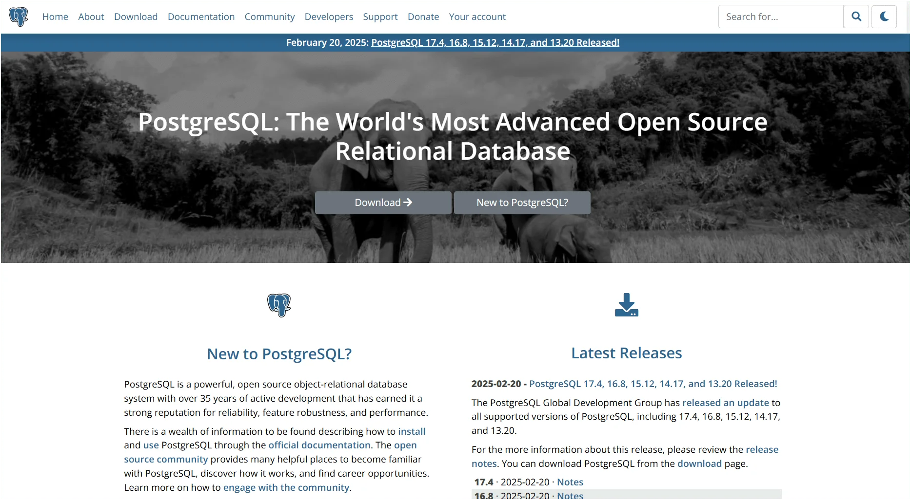 Free online database PostgreSQL