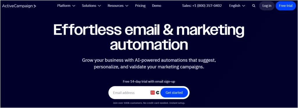 ActiveCampaign free database