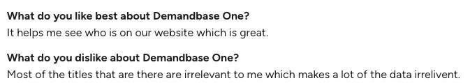 6sense reviews DemandBase customer reviews