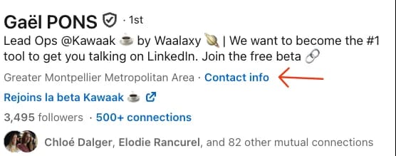 LinkedIn email directly in LinkedIn