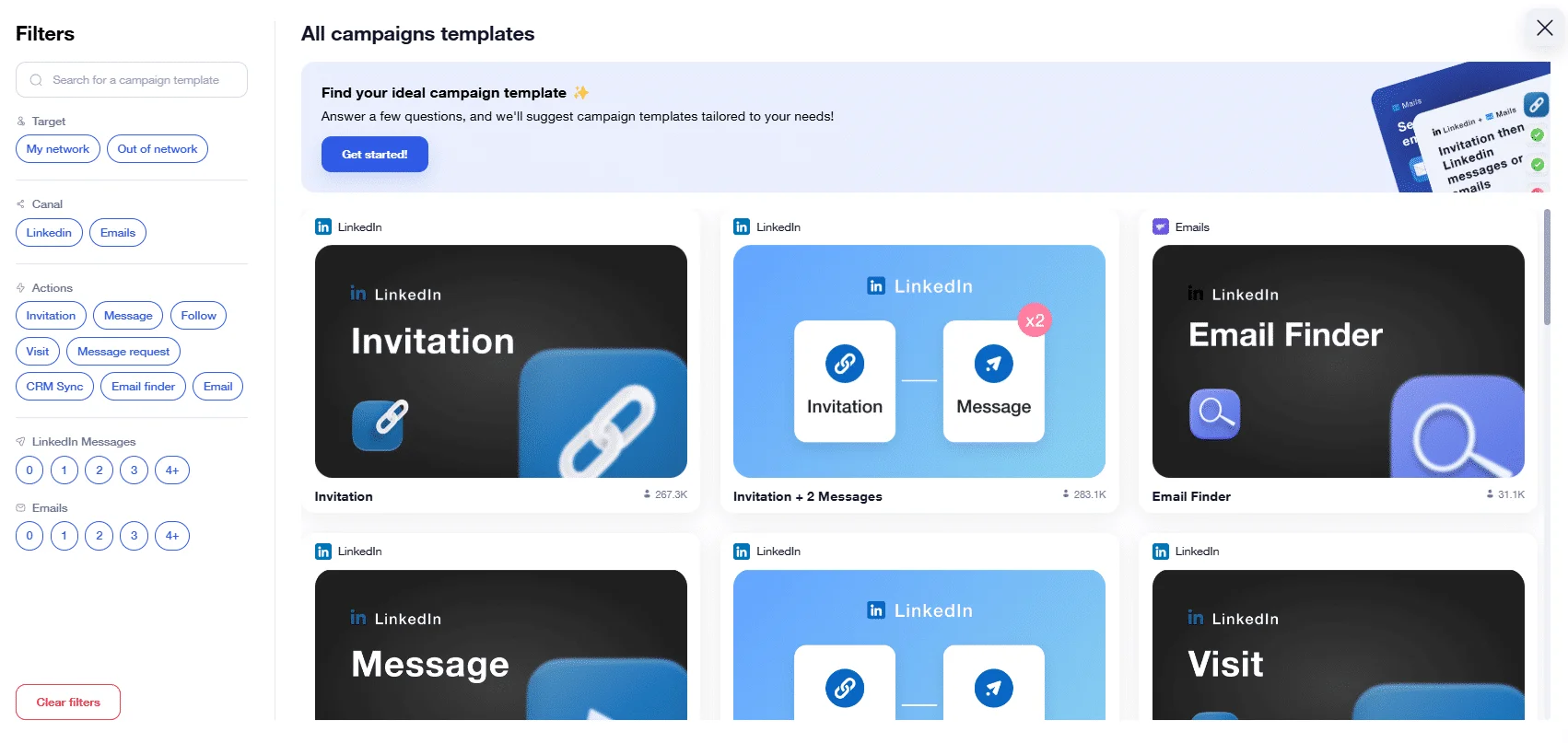 Send automatic invitations on LinkedIn