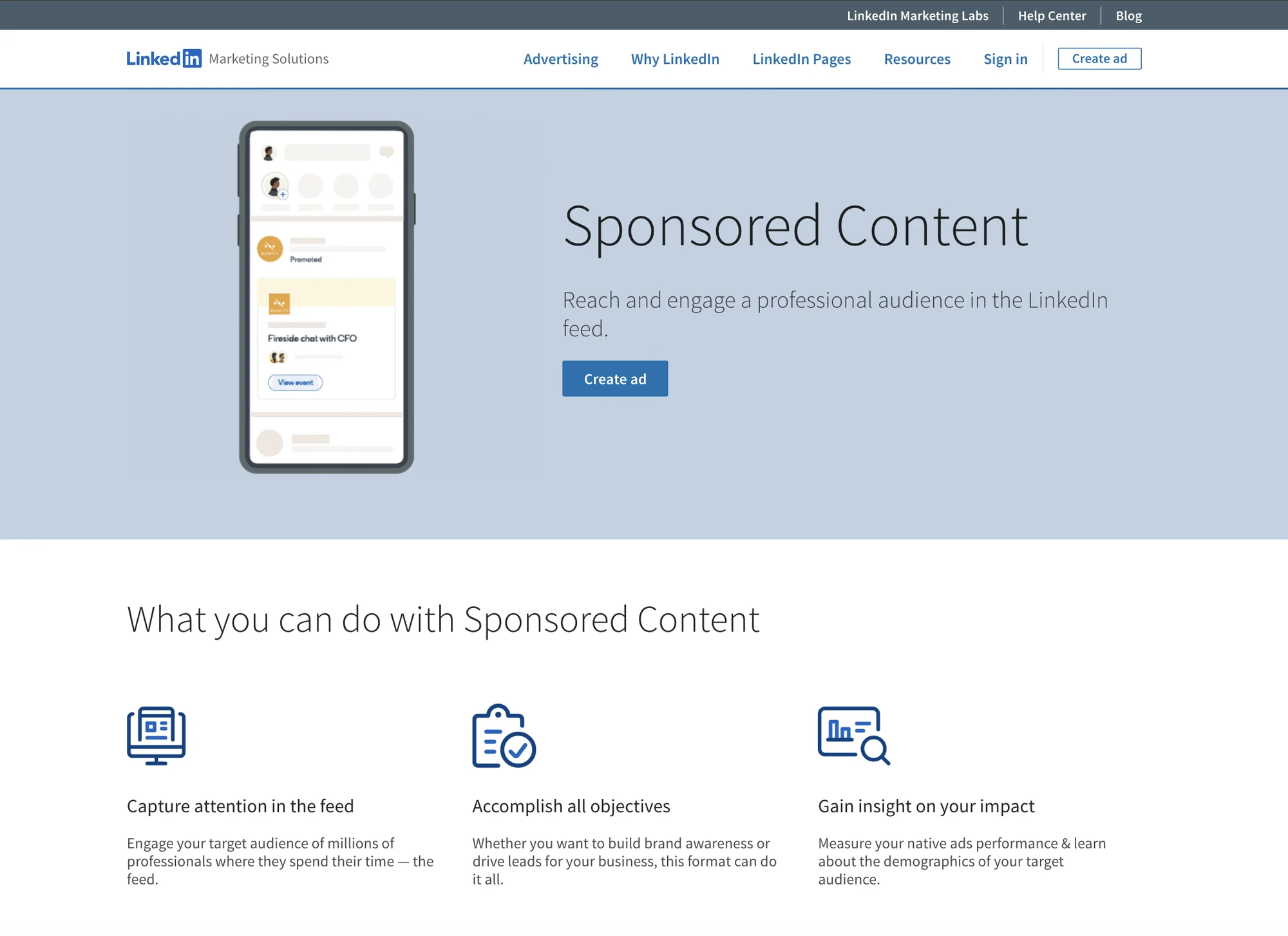 Strategia dei contenuti di LinkedIn Ads.