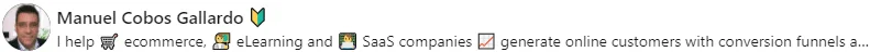 Profil LinkedIn Manuel Cobos Waalaxy