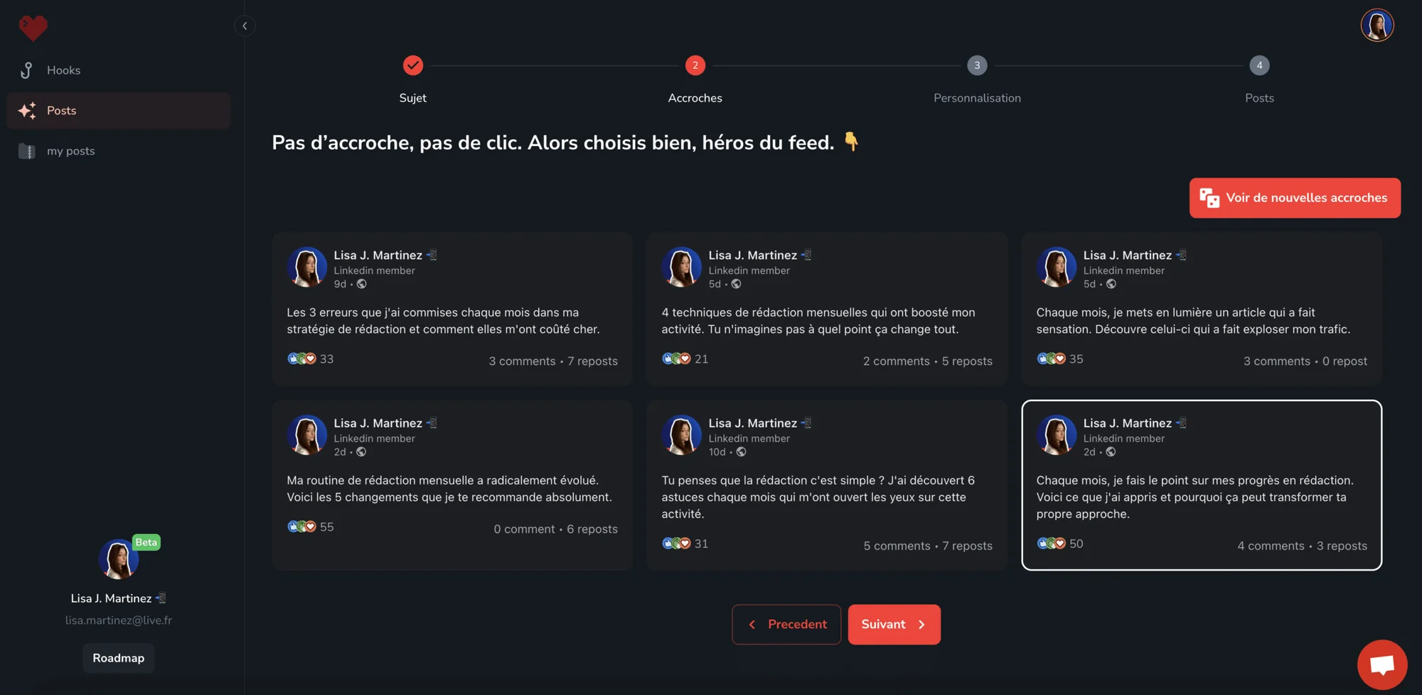 Conseils pour votre stratégie de contenu LinkedIn : maîtriser l'art du copywriting.
