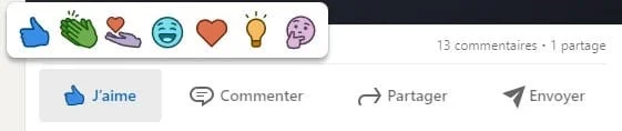 Stratégie de contenu LinkedIn : les réactions aux posts.