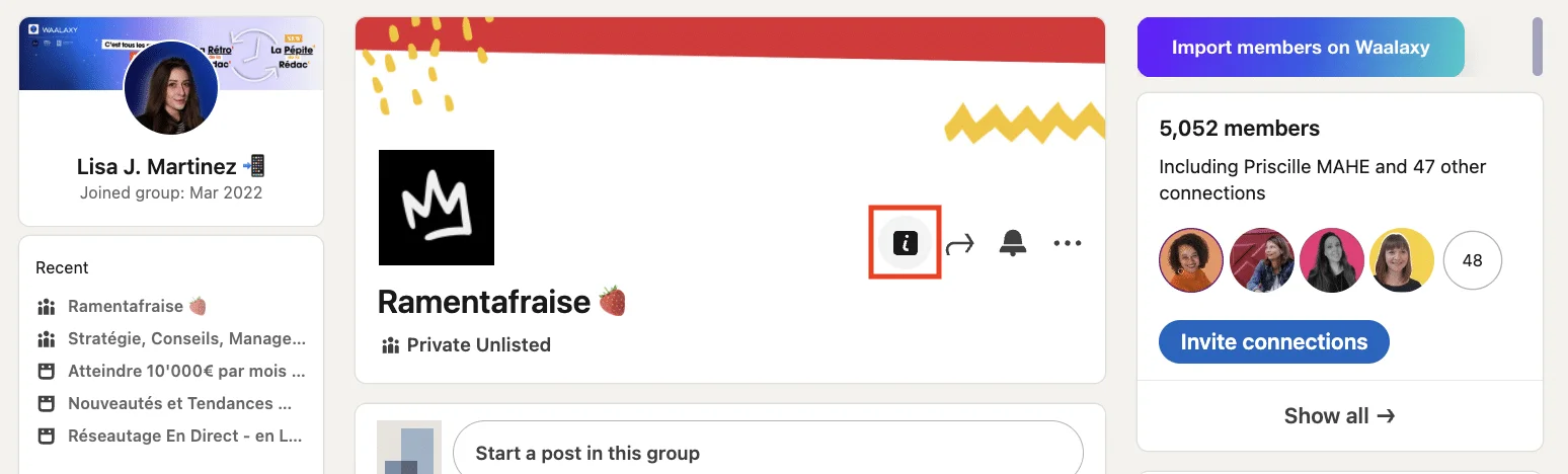 See the description and rules of the LinkedIn group.