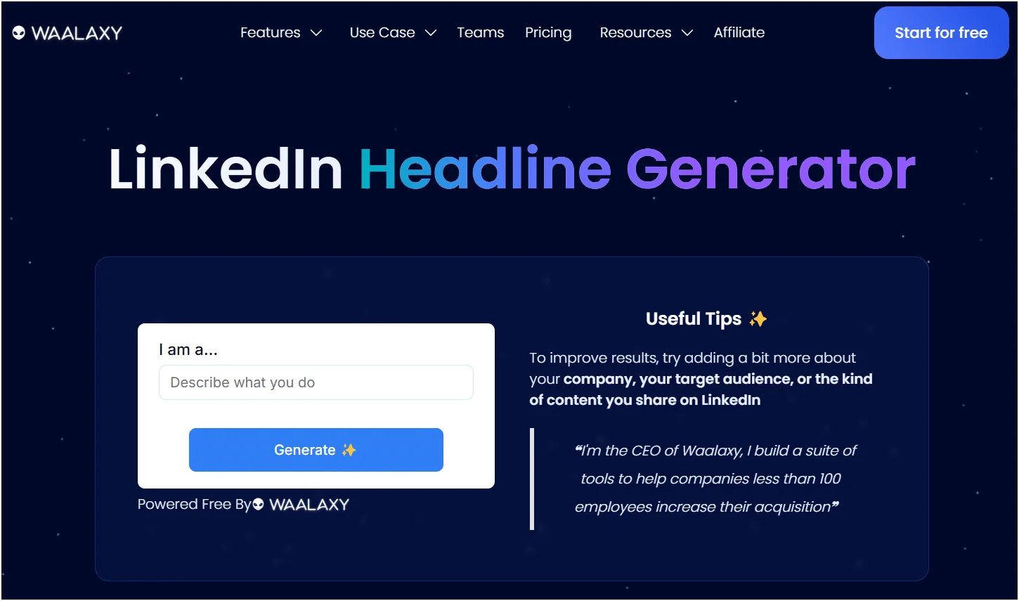 LinkedIn Headline Generator