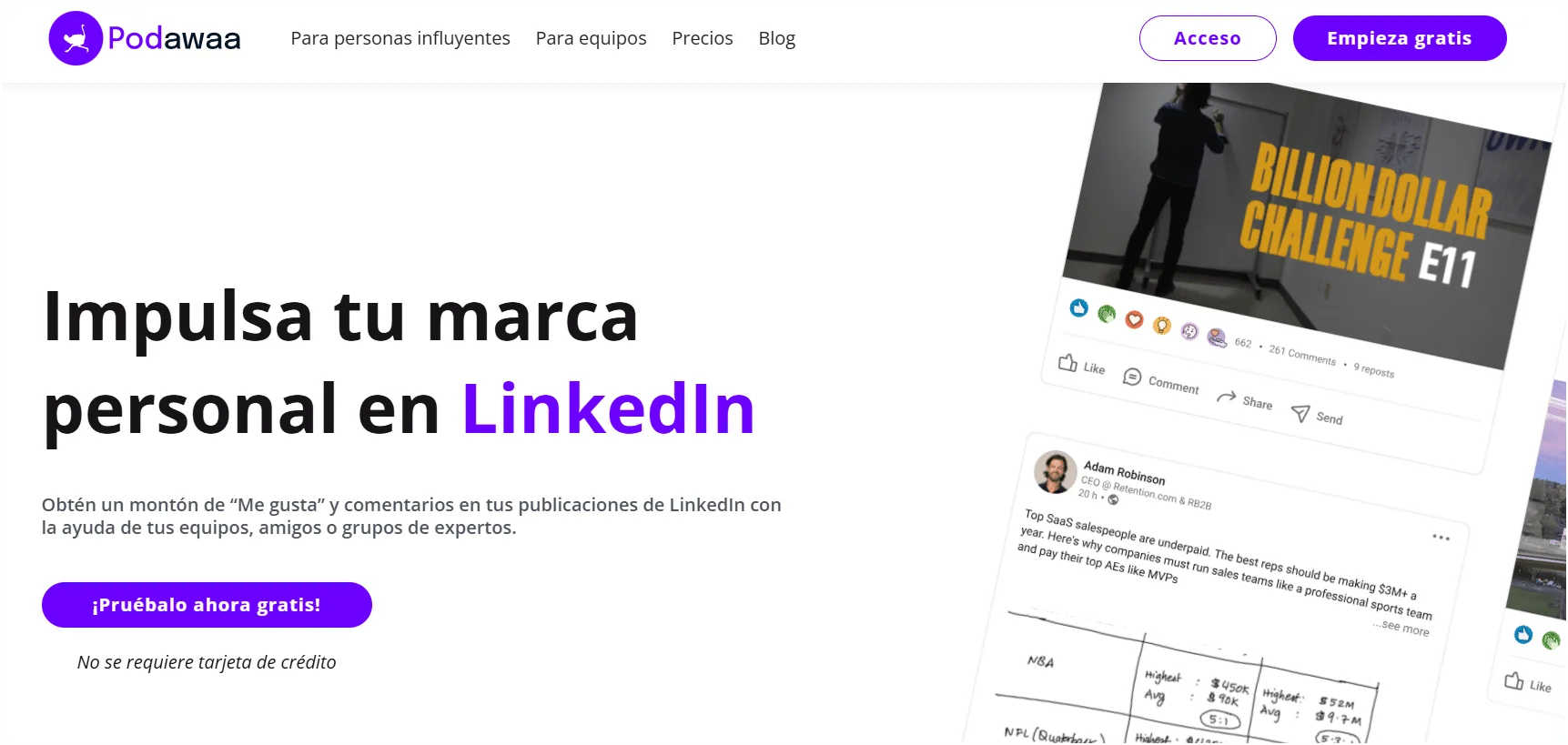 aumentar tu red en LinkedIn con Podawaa