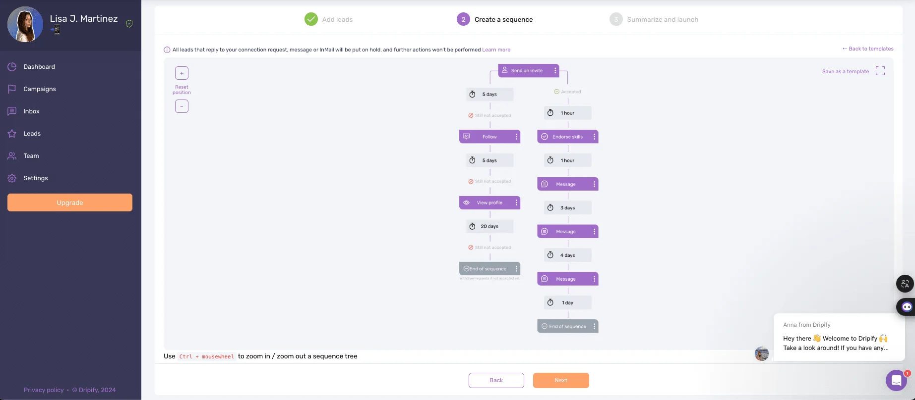 Dripify VS Waalaxy : Optimize