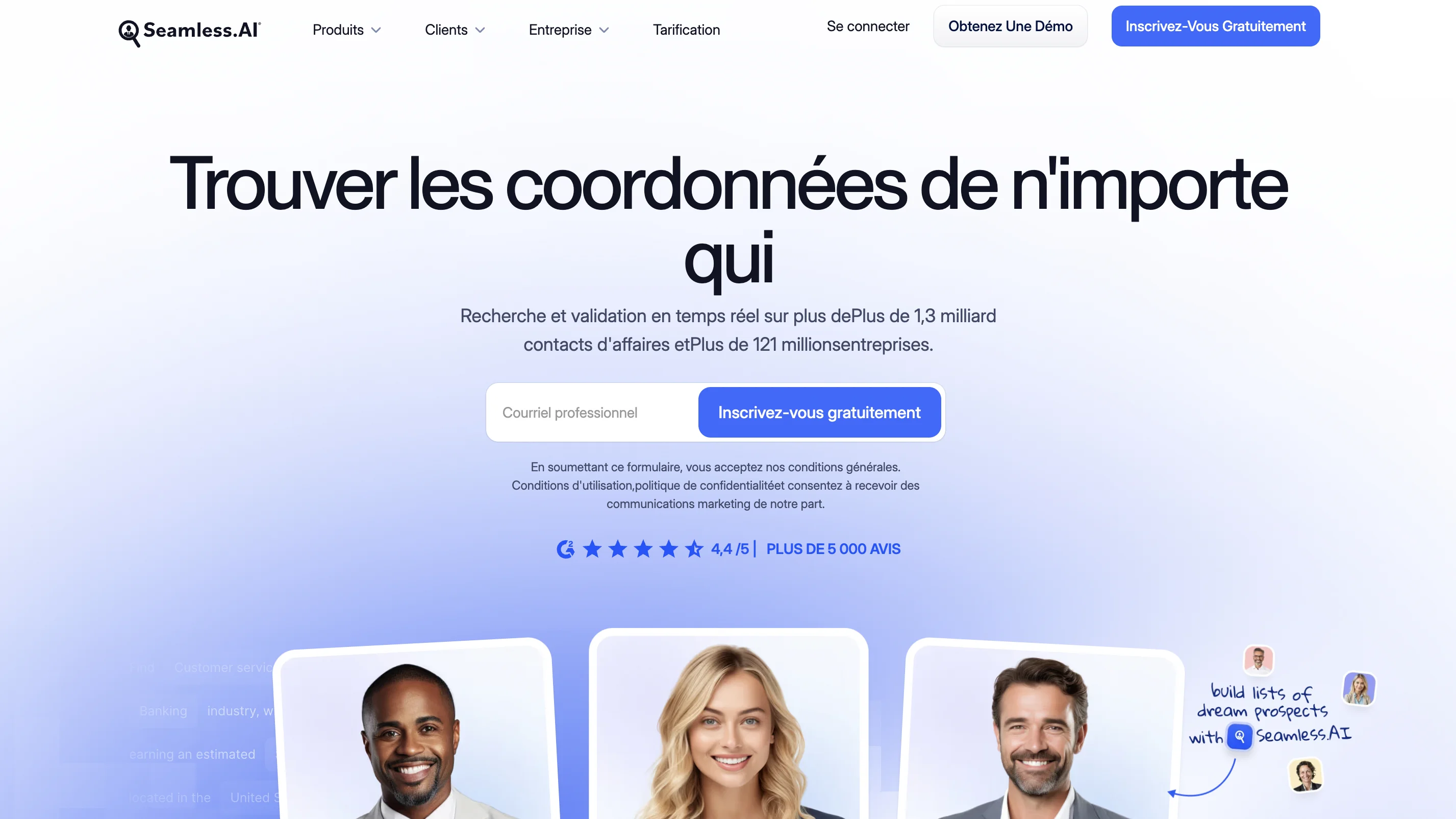 Seamless.Al outils AI Lead Generation