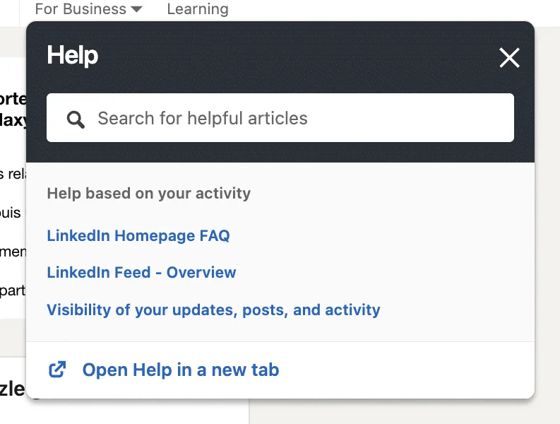 Contact LinkedIn via LinkedIn Help