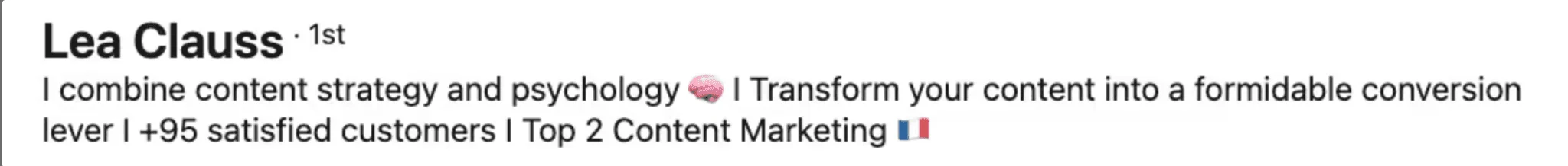 Générateur de titre LinkedIn - exemple pour une stratégie de contenu
