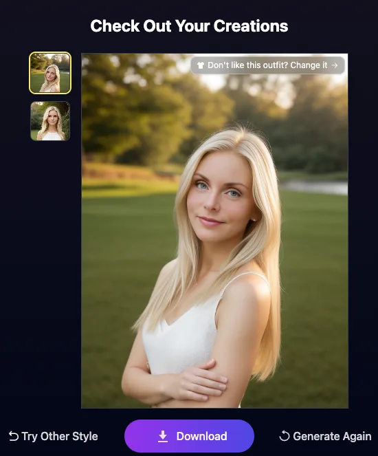 Generador de fotos de perfil de Supawork con IA