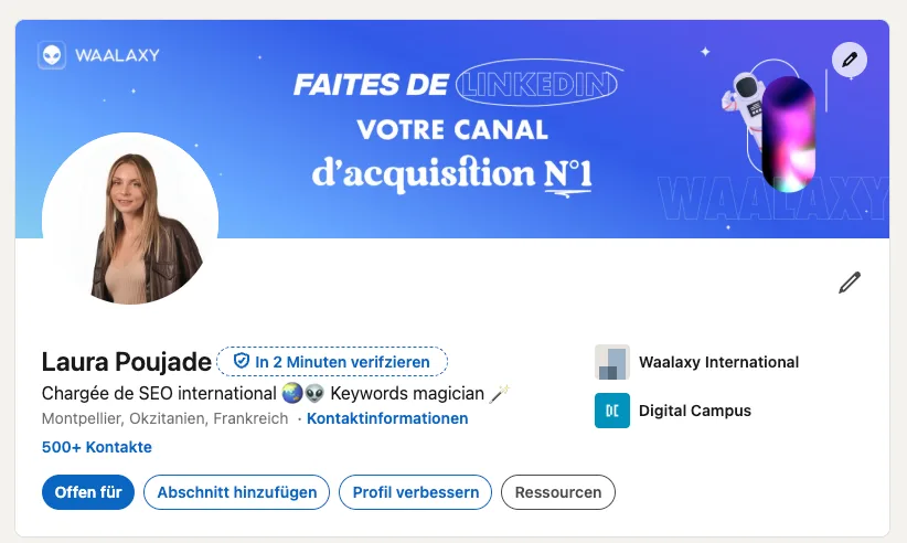 Linkedin profile de