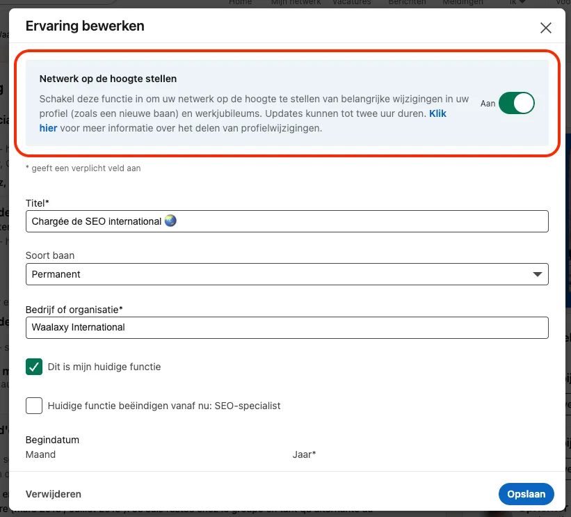 Cancel experience on linkedin nl copy