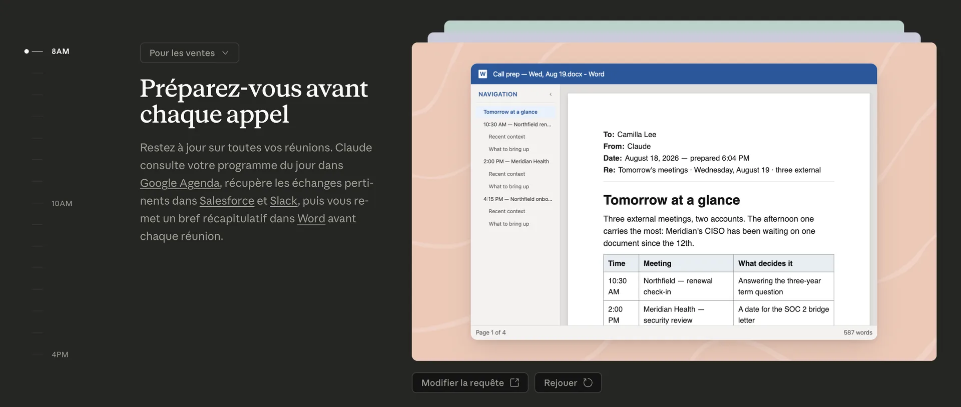 Interface site Claude
